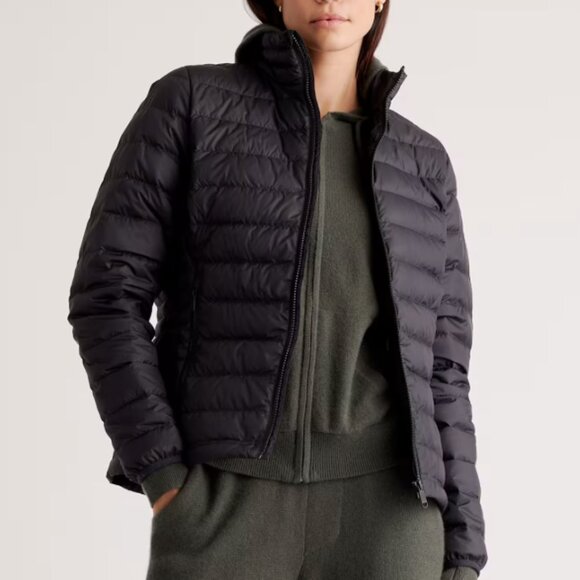 QUINCE SIZE S BLACK LIGHTWEIGHT DOWN PUFFER JACKET - Picture 2 of 10